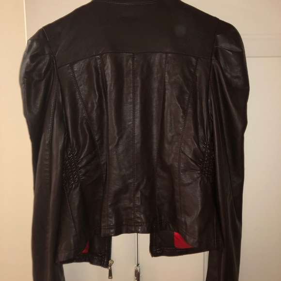 Dark Brown leather jacket - Picture 2 of 4